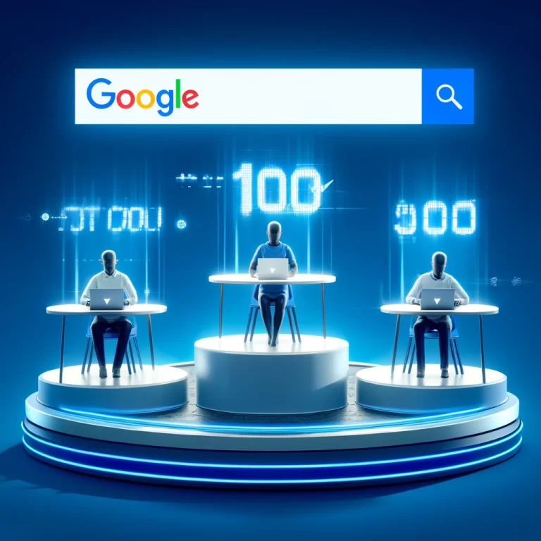 Google Ads Auction table