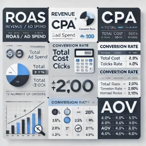 displaying key digital marketing metrics